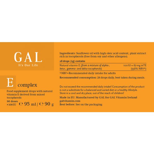 Vitamin E drops